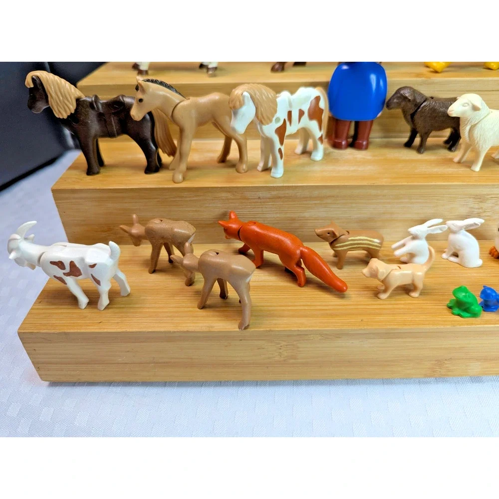 Playmobil Mixed Animals Lot Zebra Horse Deer Tapir Sheep Goat Figure 27pcs